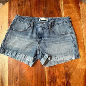 LEVIS Girls Size 16 Regular Folded 3"‎ Inseam